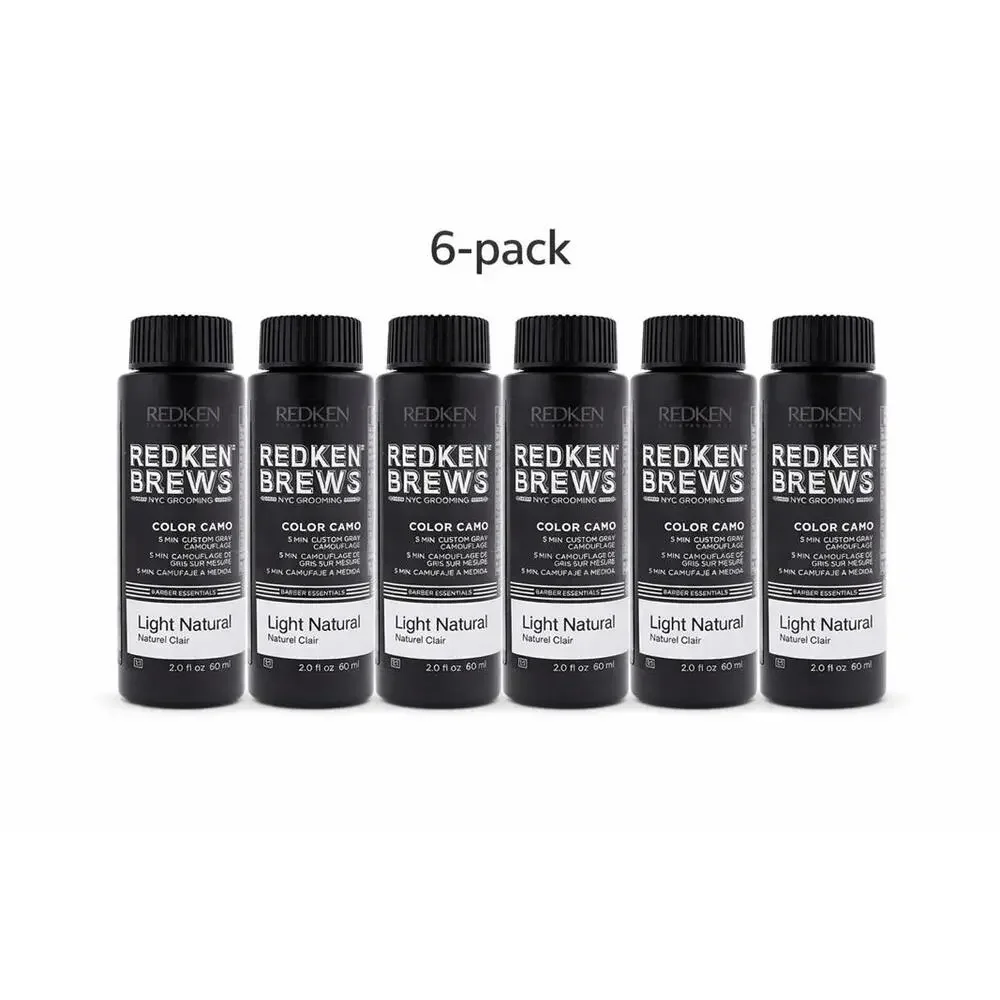 Redken Brews Light Natural FOR MEN 5-10 minute Color Camo Gray Camouflage